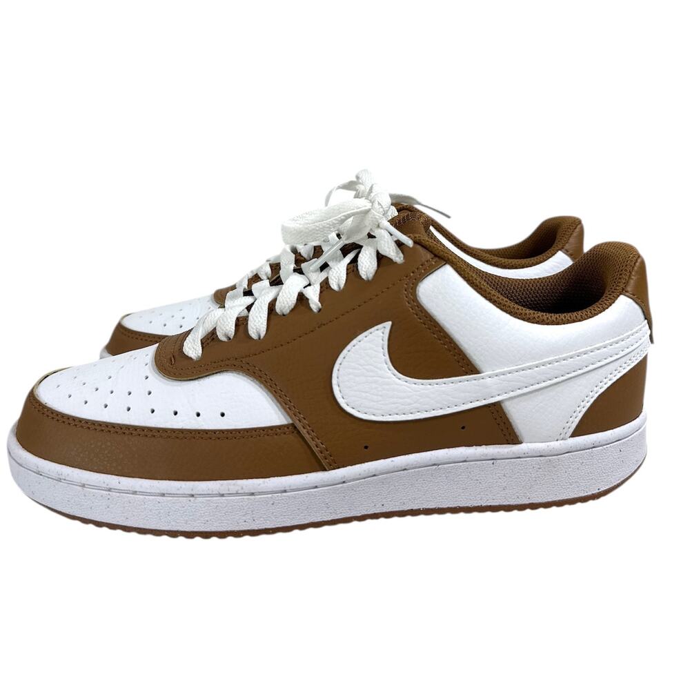 Nike Court Vision Low Next Nature Women’s Shoes Size 10 Light British Tan White - Picture 4 of 14